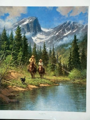 ''Beside Still Waters'' by G Harvey. Special Edition Print, COA, #6684