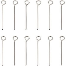 Pandahall 500pcs 22 Gauge 304 Stainless Steel Open Eyepins 3/4 Inch 2