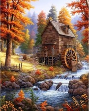DIY Paint by Numbers for Adults - Create Stunning Fall Landscape Art 16" x 20"