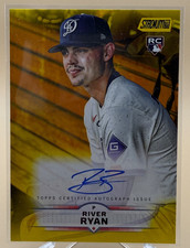 2025 Topps Stadium Club River Ryan Yellow Parallel Rookie Dodgers On Card Auto
