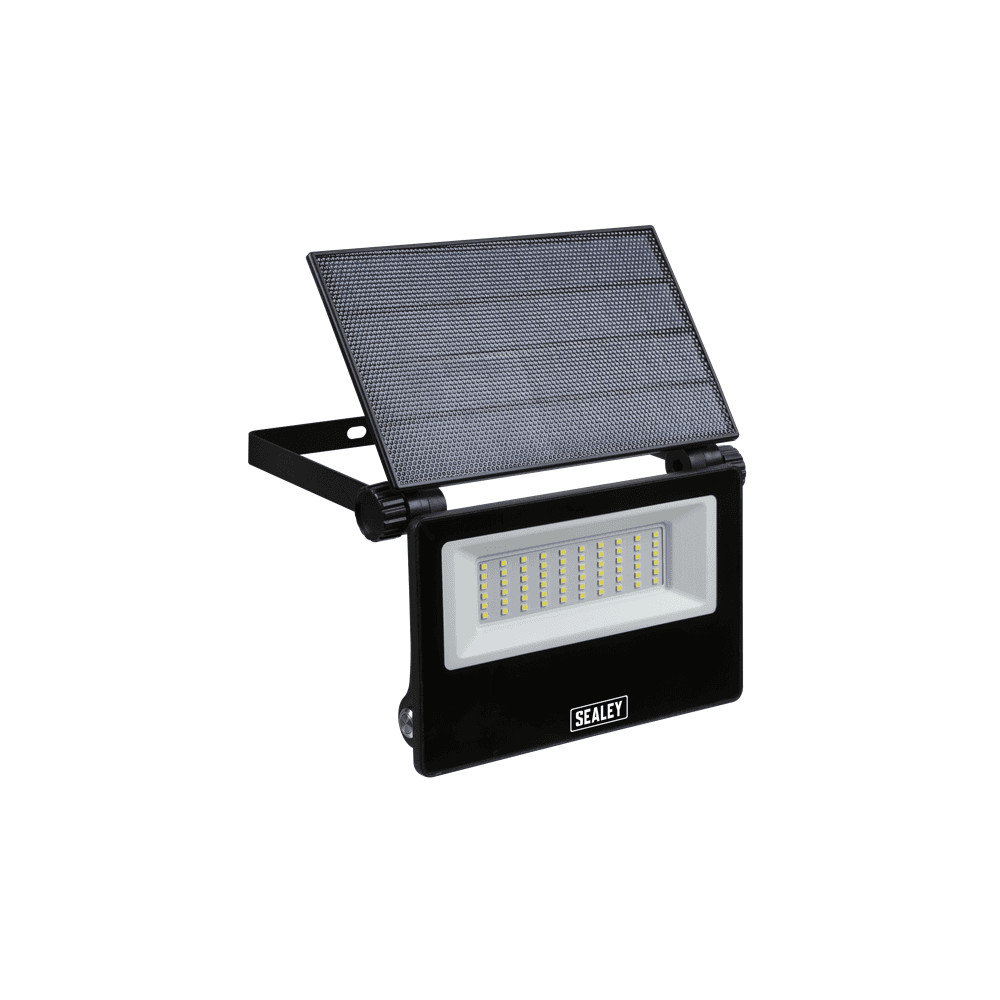 Sealey LED30S Extra-Slim Solar Floodlight with Wall Bracket 30W Smd led