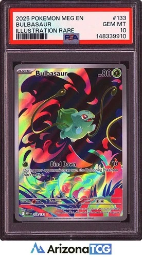 Pokemon 2025 Bulbasaur 133/132 Full Art IR Mega Evolution GEM MINT PSA 10