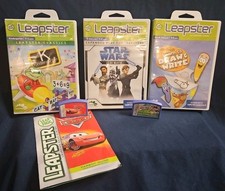 Leapster Leap Frog Lot Of 5 Games Learning Games Star Wars Math Cars  + 3 More