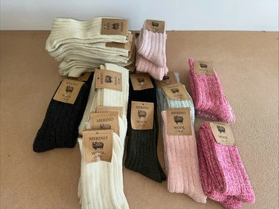 ROBERTS RUGS Merino and Alpaca socks 100% natural new with a small defect