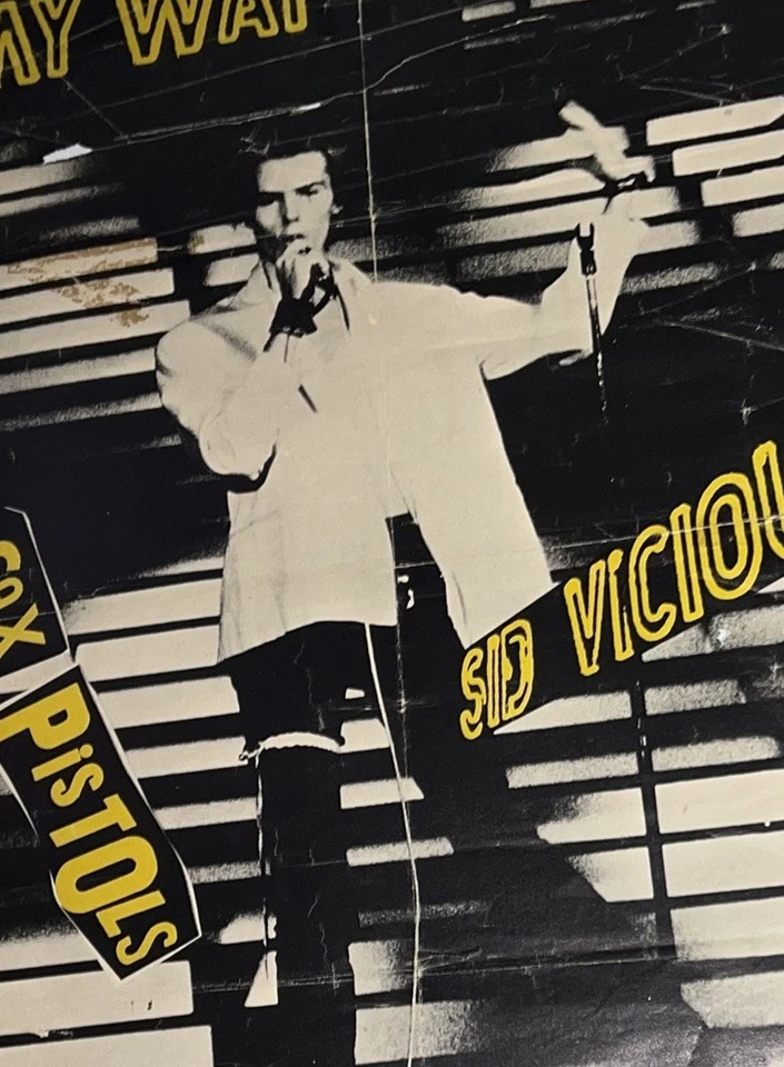 Póster promocional original de la película de concierto Sex Pistols/Sid Vicious: My Way (1978) Foto 3 de 4