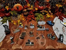Christmas/Fall/Halloween Village Accessories Dept 56 Lot