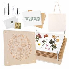 TTUGTTUG Flower Press Kit for Adults, 10" x 10" Large Wooden 10-Layer Press for