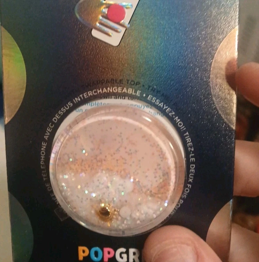 PopSockets Luxe Tidepool Rosa Cielo Brillo PopGrip Intercambiable PopSocket NUEVO Foto 3 de 4