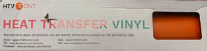 HTVRont Heat Transfer Orange Vinyl Transfer To T-Shirts, Canvas & More 12"Wx35'L