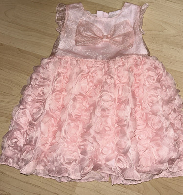 Ergee rosa Tutu Kleid Blumenmuster Schleife 18-24 Monate Mädchen ärmellos