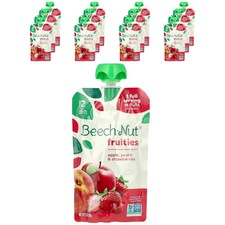 Fruities, 6 Months, Apple, Peach  Strawberries, 12 Pouches, 3.5 oz 99 g Each