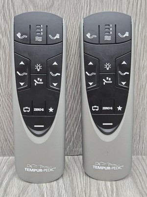 Lot of 2 New Tempur-Pedic RF358A Ergo Extended Adjustable Remote Control 