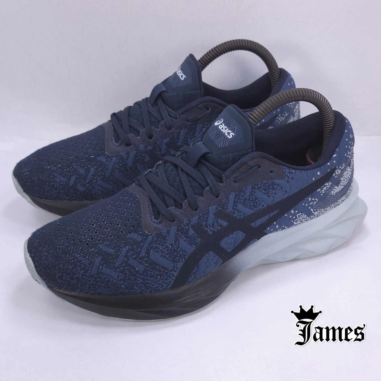 Asics Dynablast Athletic Lace Up Running Shoe Womens Size 7 1012A701 Blue