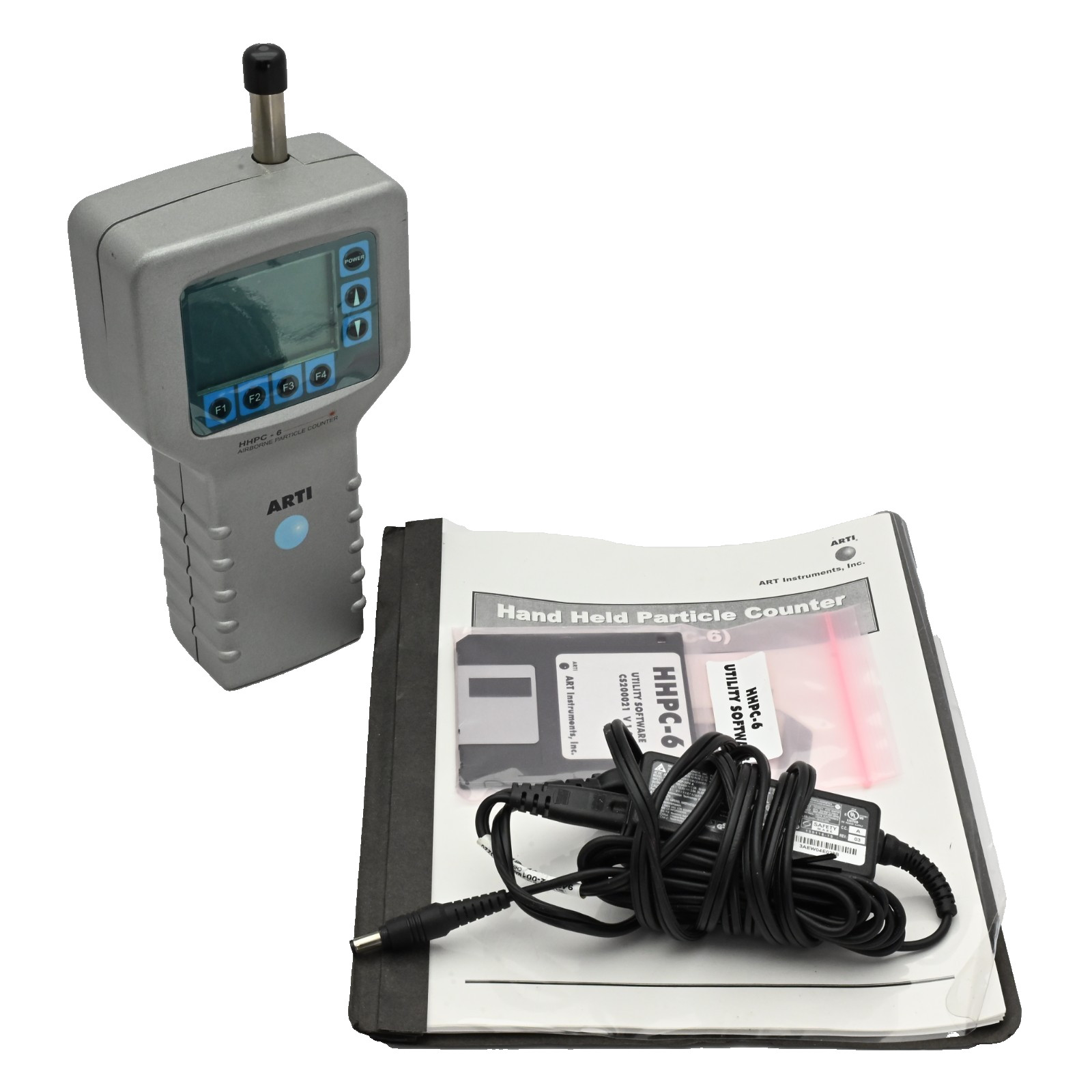 ARTI HHPC-6 Handheld Airborne Particle Counter, 0.3um Min, 6-Channel, DC12V 2.5A