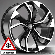 19 Zoll GT7 Felgen 8,5x19 5x112 ET35 schwarz frontpoliert für Mercedes Infiniti