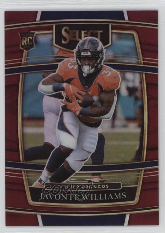 2021 Panini Select Concourse Maroon Prizm 35/149 Javonte Williams Rookie RC 13c1