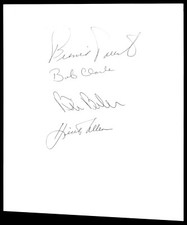 Bernie Parent Bob Clarke Bill Barber Autographed Full size paper