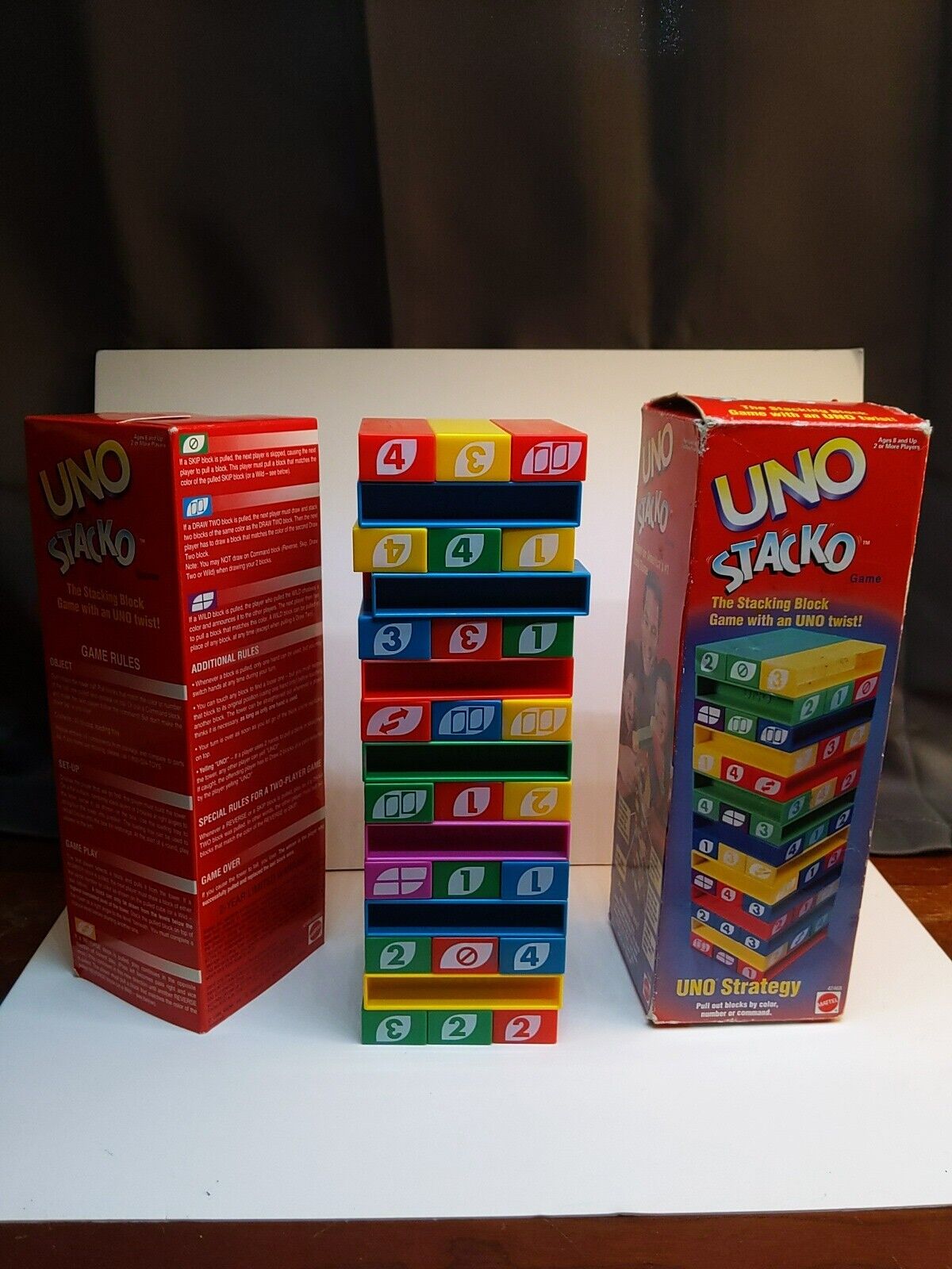  Mattel Games UNO StackoGame for Kids and Family with