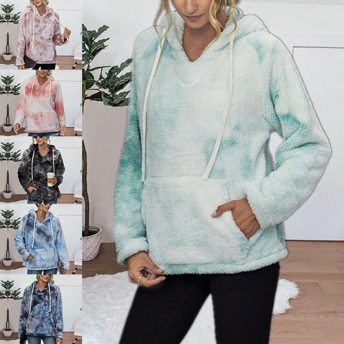 Women Tie-dye Sweatshirt Ladies Winter 