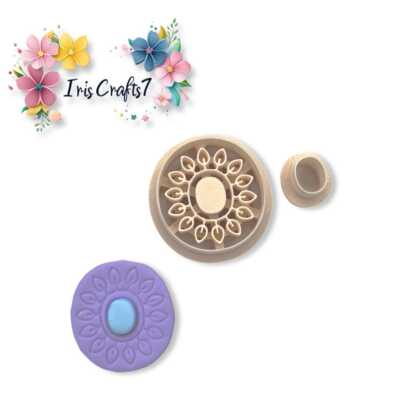 Organischer moderner Polymer Clay Cutter | 3D-gedrucktes Tonwerkzeug | IrisCrafts7 UK