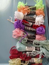 Lot of 10 Plastic Canvas Yarn Lot 11 Needloft