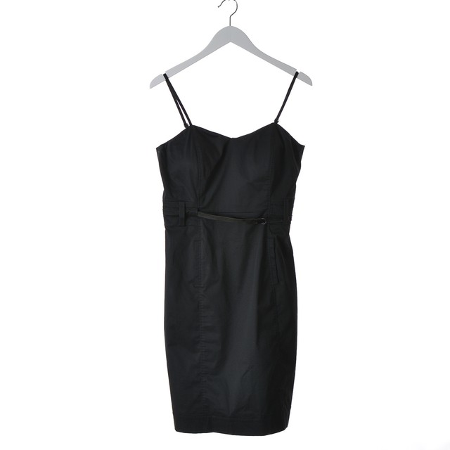 ladies black midi dress