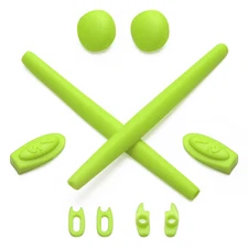 hdhut Green Rubber Kit Replacement Ear Socks & Nose Piece for-Oakley Romeo 1