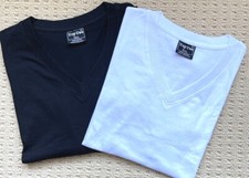 Premium Big Mens Plain Blank V-neck T Shirt Short Sleeve 3X-6X Top Tee Brand