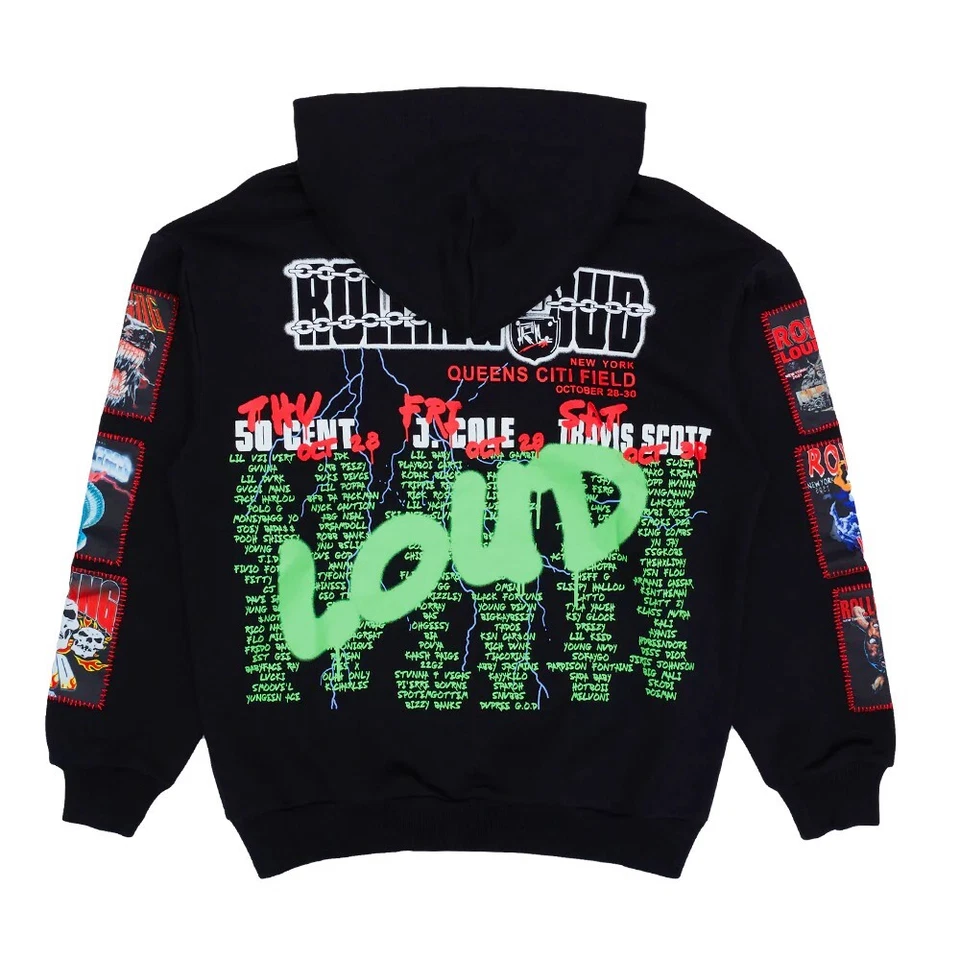 ТОЛСТОВКА С КАПЮШОНОМ ROLLING OUD NYC С НАШИВКОЙ 2021. - Изображение 2 из 4