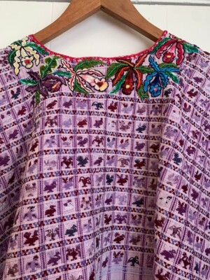Antique Huipil Santiago Atitlan Guatamala Hand Embroidered Top | eBay