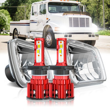 7x6"inch LED Headlights Hi-Lo DRL Sealed 5X7" For International 4700 4900 8100