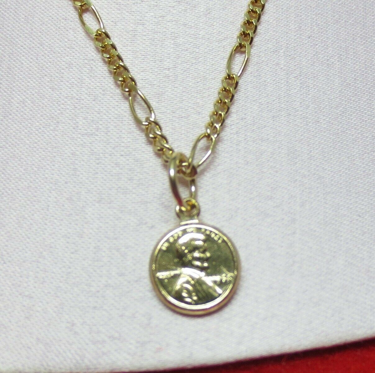 14K Gold Electroplated Figaro Chain Anklet Or Necklace With Personalized Wendy Charm Pendant