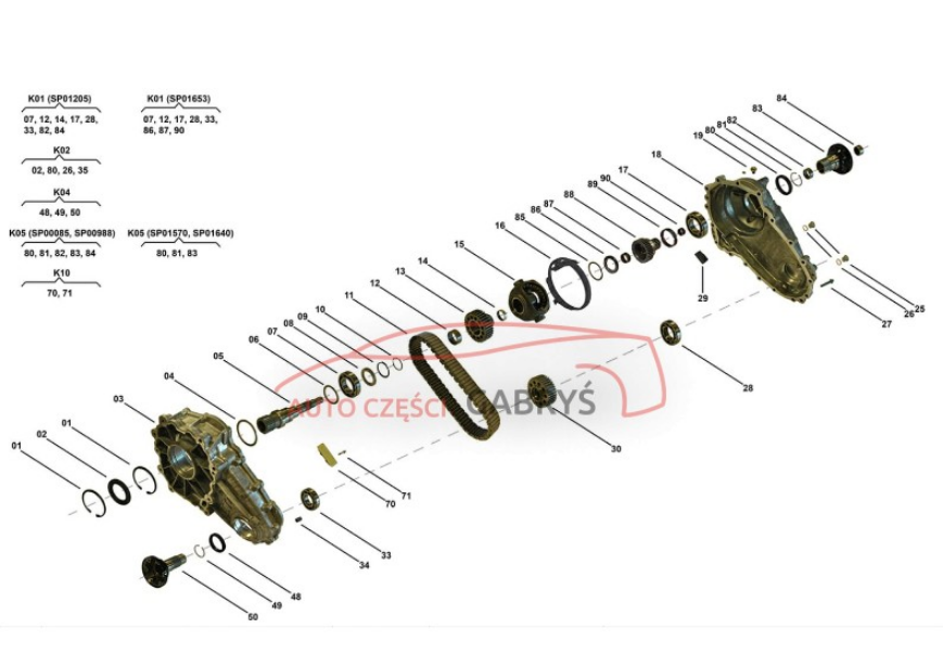 MERCEDES Verteilergetriebe Kette Satz transfer case chain W164 ML164