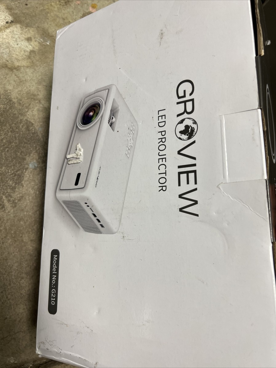Groview Mini LED Bluetooth Projector Model #G210 1080 HD Portable