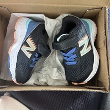 New Balance Kids' 680v6 Bungee Black/Blue/Pink