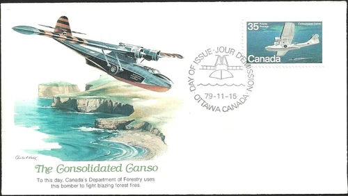 🍁Canada  #846      "Consolidated Canso"     Brand New  1979  Fleetwood Cover
