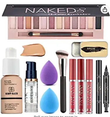 All-in-One Makeup Kit For Everyone. including Naked and Beauty Glazed 