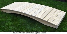Amish-Made Weight-Bearing Pine Plank Bridge - Bridges In 8 Sizes & 9 Colors