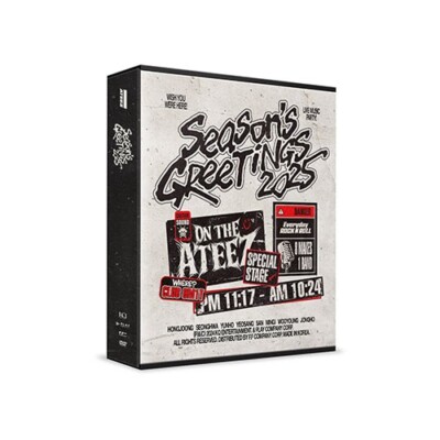 ATEEZ - 2025 SEASON'S GREETINGS K-Pop Calendar Poster Photo Card Card DVD
