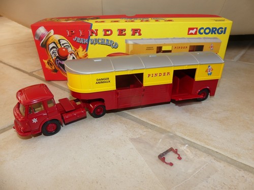 CORGI 1/50 - Saviem JL20 Semi Remorque Animaux Cirque Pinder Jean