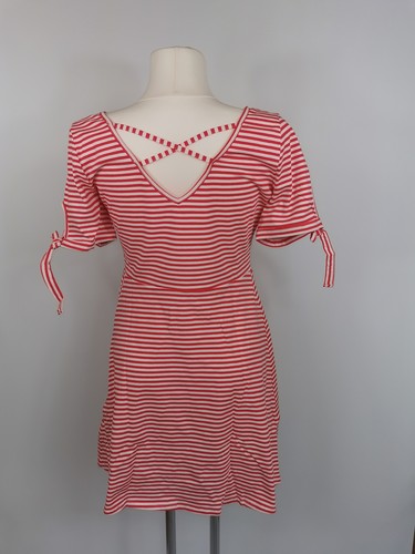 Beachtime Strandkleid, rot/weiss gestreift, Gr. 44 - Bild 3 von 3