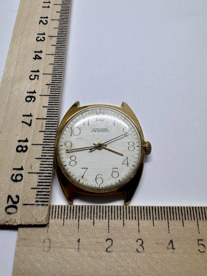 USSR watch Raketa, gold - plated, vintage USSR, CLASSICS. - Image 3 of 4