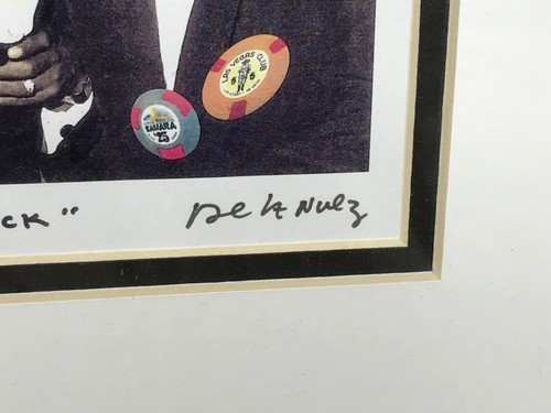 "The Rat Pack" in Vegas Nelson De La Nuez Pop Art Print Signed 2002 - Picture 3 of 6