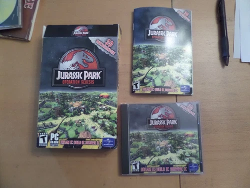 Jurassic Park: Operation Genesis + Box & Manual Rare Game Park Builder