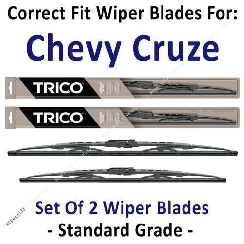 20112015 Chevrolet Chevy Cruze Wipers 2Pk Standard Wiper Blades