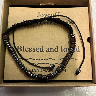 Joycuff Morsecode Armband - Gesegnet und geliebt