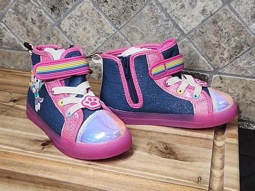 Paw Patrol Girl's High Top Sneakers in Size 10 Toddler New - Picture 4 of 9