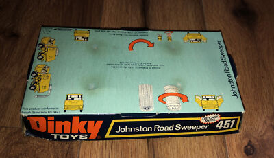 Vintage Rare Dinky Toys 451 Johnston Road Sweeper Truck Blister