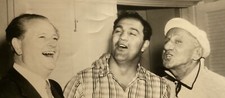 1957 Photo Comedian Cigar Jimmy Durante Boxer Rocky Marciano Singer Gene Austin