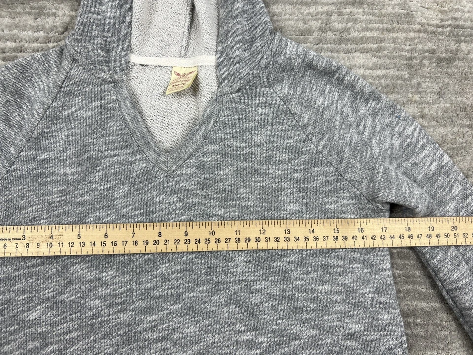 Sudadera con Capucha Faded Glory Para Mujer Mediana 8-10 Gris Manga Larga Sudadera Informal Foto 4 de 4